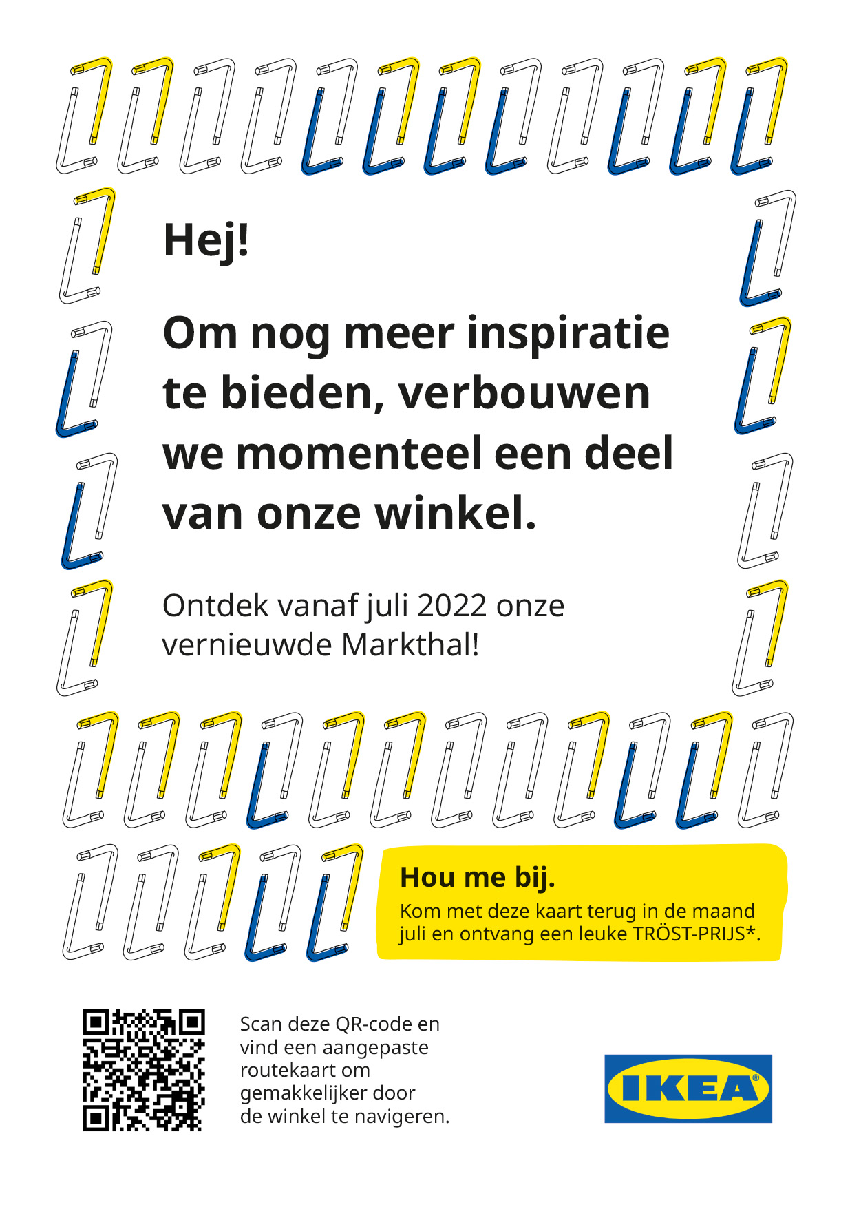 kaartje verbouwingen IKEA achterkant